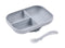 Beaba Silicone Suction Divided Plate & Spoon - Pebble