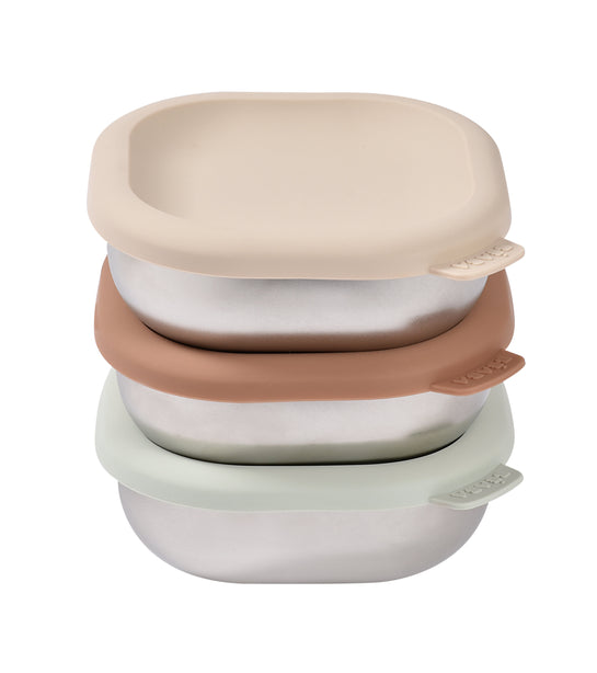 Beaba Stainless Steel Meal Box Set - Natural