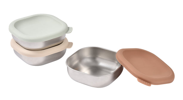 Beaba Stainless Steel Meal Box Set - Natural