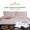 Hallmark Simplicity Premium Cotton 1200TC Plain Bed Linen - Pink