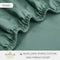 Hallmark Simplicity Premium Cotton 1200TC Plain Bed Linen - Green