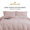 Hallmark Simplicity Premium Cotton 1200TC Plain Bed Linen - Pink