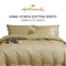 Hallmark Simplicity Premium Cotton 1200TC Plain Bed Linen - Khaki