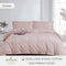 Hallmark Simplicity Premium Cotton 1200TC Plain Bed Linen - Pink
