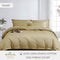 Hallmark Simplicity Premium Cotton 1200TC Plain Bed Linen - Khaki