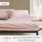 Hallmark Simplicity Premium Cotton 1200TC Plain Bed Linen - Pink