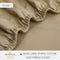 Hallmark Simplicity Premium Cotton 1200TC Plain Bed Linen - Khaki
