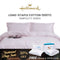 Hallmark Simplicity Premium Cotton 1200TC Plain Bed Linen - Lavender