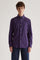Coupe Cousu, Burgundy, Double Collar Long Sleeve Shirt