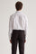 Coupe Cousu, White Twill, Double Collar Long Sleeve Shirt