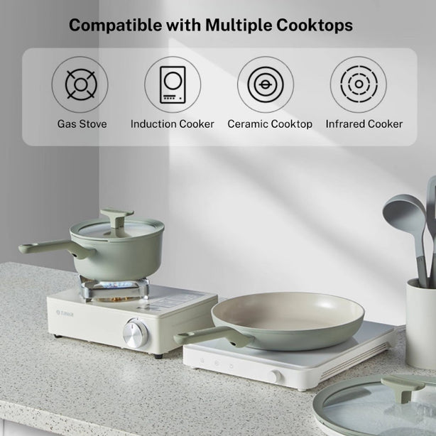 Berghoff 18CM Non-stick Coating Sauce Pan (Cover Included)