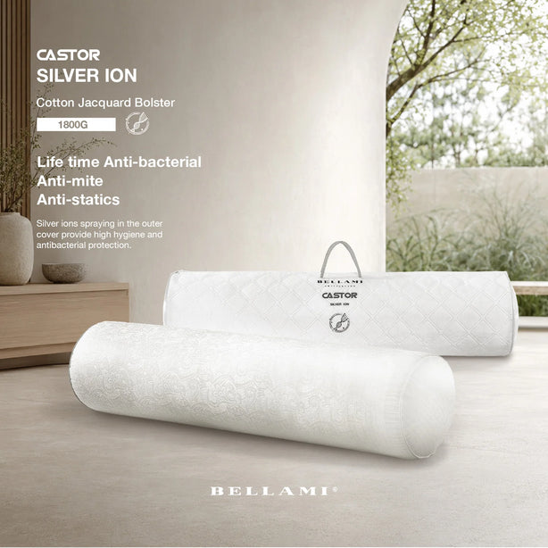 Bellami Silver ION Castor DownFeel Cloud Soft Fibre Bolster