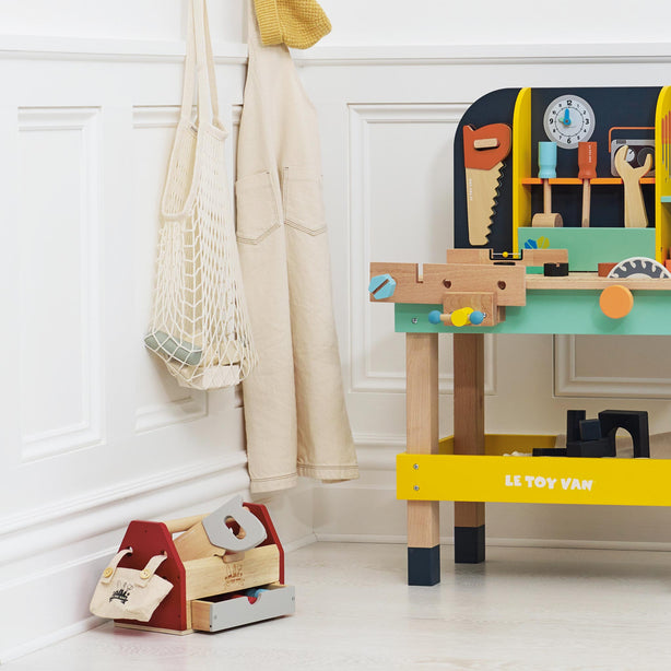 Le Toy Van Wooden Tool Box & Tools