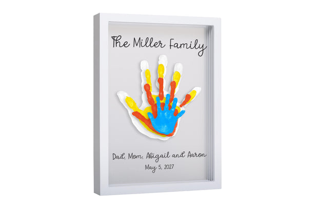 Pearhead Clear Family Print Frame - White