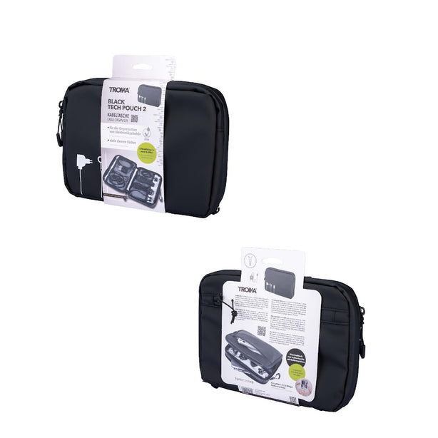 Troika Black Tech Pouch 2 BBL64BK