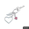 Troika Keyring Love is in the Air Chrome KR1701CH