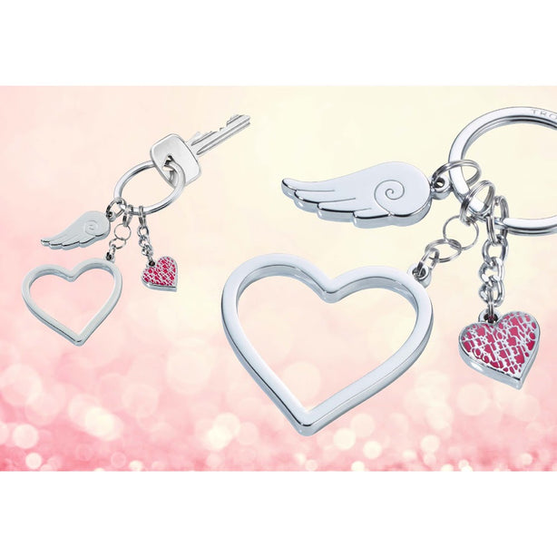 Troika Keyring Love is in the Air Chrome KR1701CH