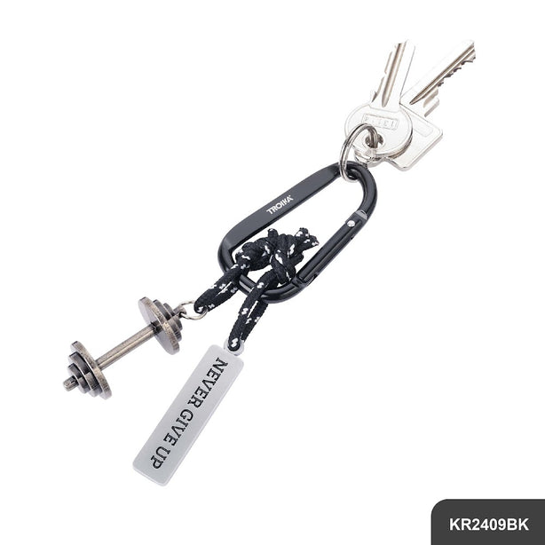 Troika Keyring Never Give Up KR2409BK