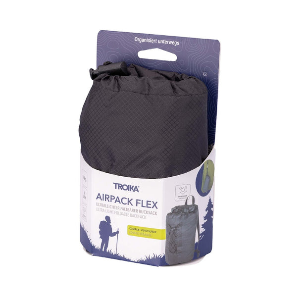 Troika Backpack Foldable Airpack Flext Black RUC10BK