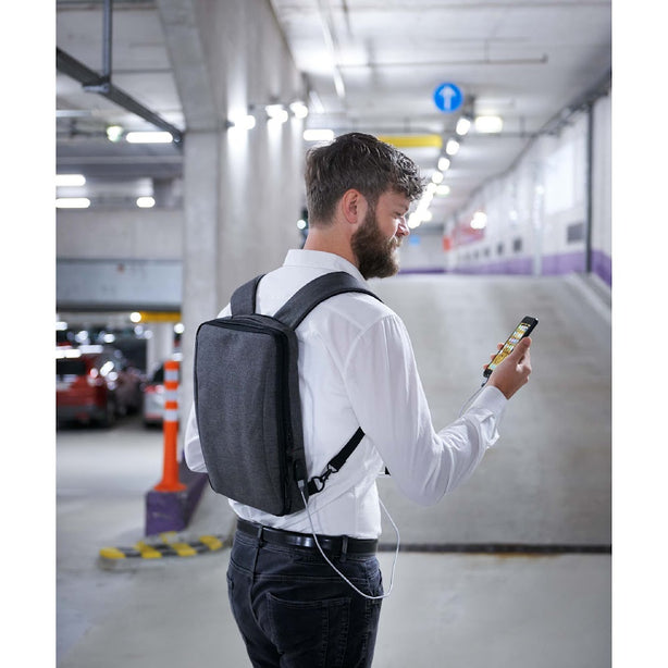 Troika Backpack Business Saftsack Anthracite Black RUC70GY