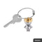 Troika Keyring Little King KR936CH