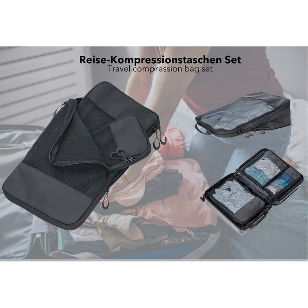 Troika Black Packing Cubes BBL56BK
