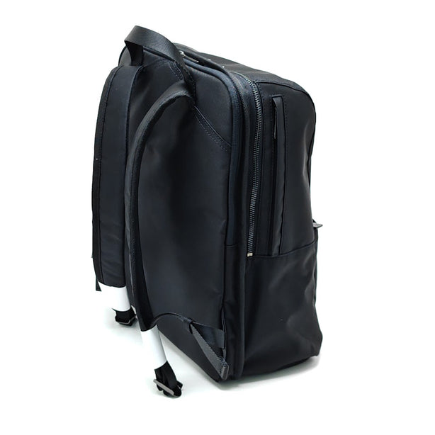Ril Creed Polyester Backpack with front slip pocket, 2 side slip pockets and labtop compartment