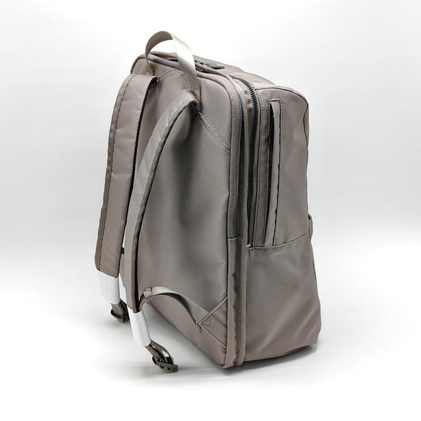 Ril Creed Polyester Backpack with front slip pocket, 2 side slip pockets and labtop compartment