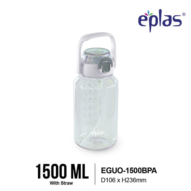 Eplas EGUO-1500 large capacity bottle w straw & phone stand (1500ml)