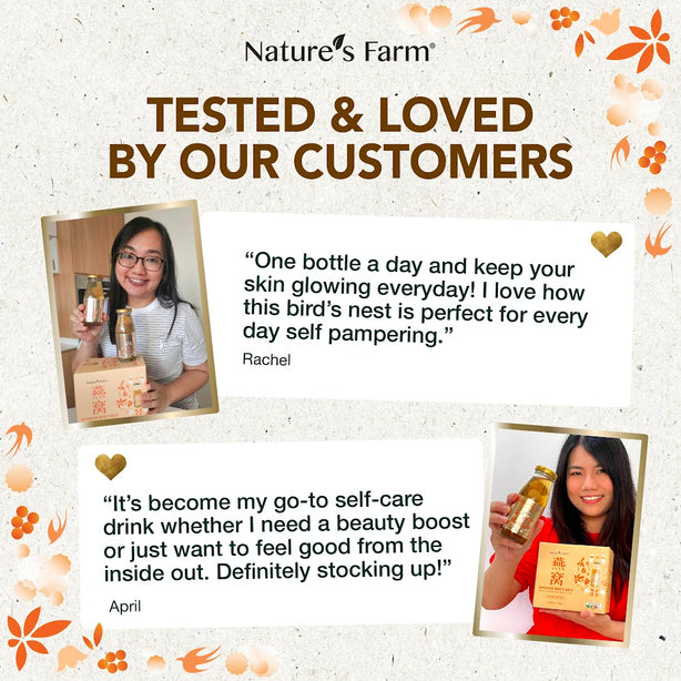 Nature's Farm® Bird’s Nest Longan Peach Gum 8% 180ml x 6s