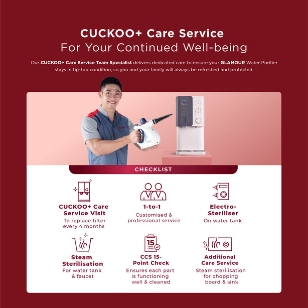 Glamour Water Purifier + iModel Air purifier + 1 Aquarius Faucet (Free 1-Year Servicing CCSP & Installation)