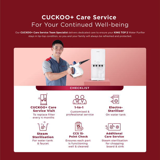 King Top 2 Water Purifier + CR1095 (Free 1-Year Servicing CCSP & Installation)