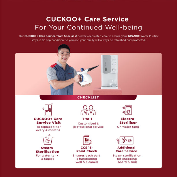 Grande Water Purifier + iModel Air purifier + 1 Aquarius Faucet (Free 1-Year Servicing CCSP & Installation)