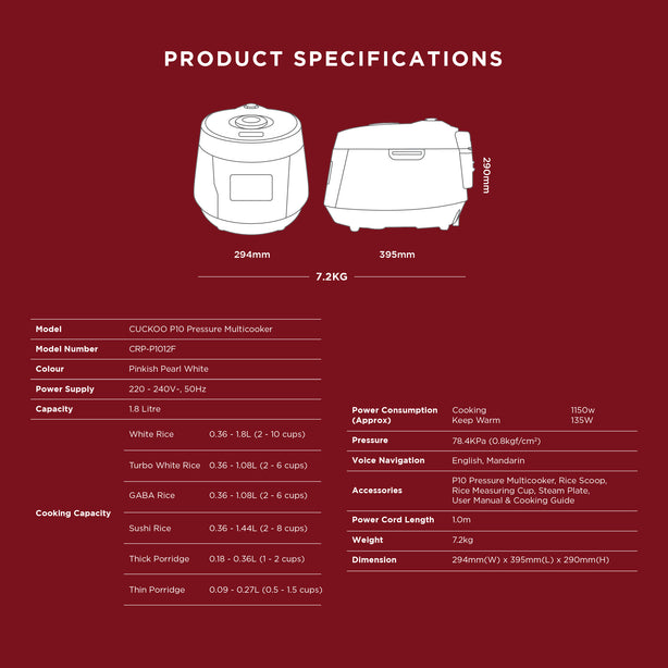 P10 Pressure Multi-Cooker (Crp-P1012F)
