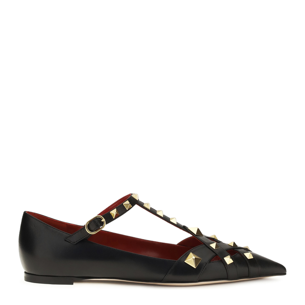 Studdy Ballerinas In Kidskin