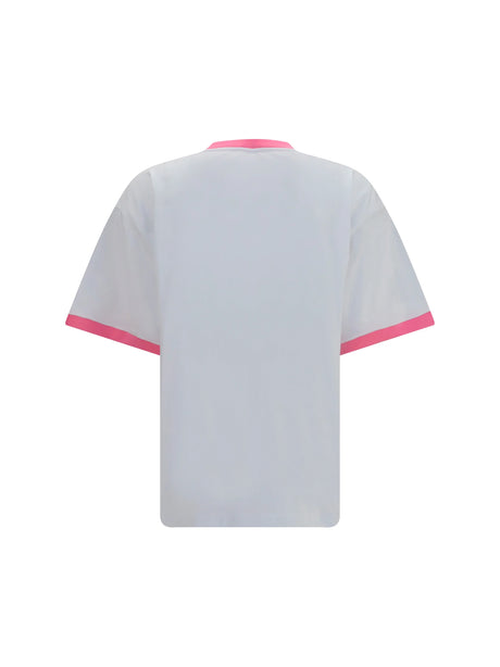 Versace Cotton jersey T-shirt - White + Guava