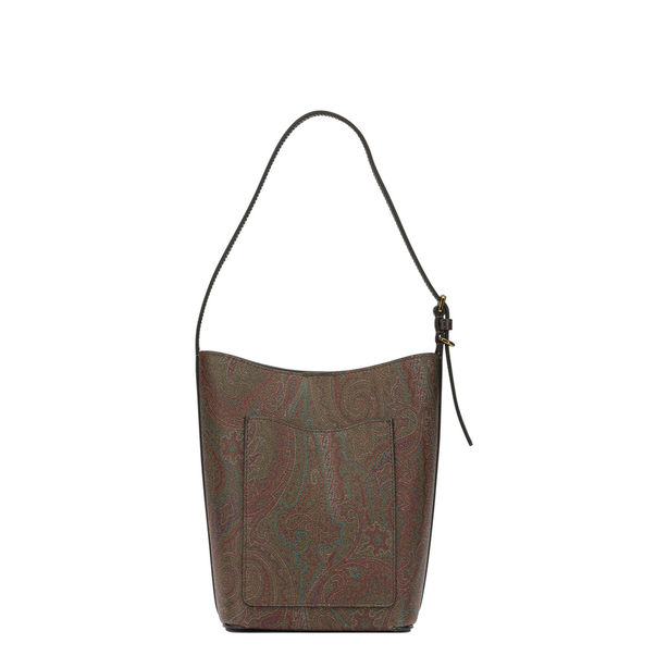 Essential Arnica Medium Paisley Jacquard Cotton Hobo Bag - Brown