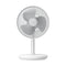 JISULIFE Table Fan LIFE7 8000mAh Oscillating Extendable Desk Fan 5-Speed Strong Wind 8m Quiet Timer Type-C Rechargeable – White