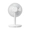JISULIFE Table Fan LIFE7 8000mAh Oscillating Extendable Desk Fan 5-Speed Strong Wind 8m Quiet Timer Type-C Rechargeable – White