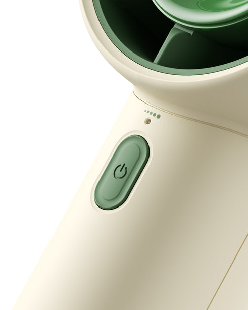 JISULIFE Handheld Fan LIFE10S Christmas Edition 5000mAh Mini Portable Fan 5-Speed Strong Wind 5.7m/s Rechargeable USB Fan with LED Display & Safety Lock