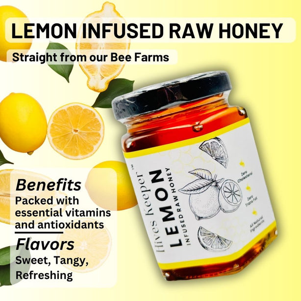 Lemon + Ginger Raw Honey Gift Set  250g x 2