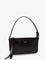 Fendi Zip Top Small vintage-effect leather shoulder bag - Nero