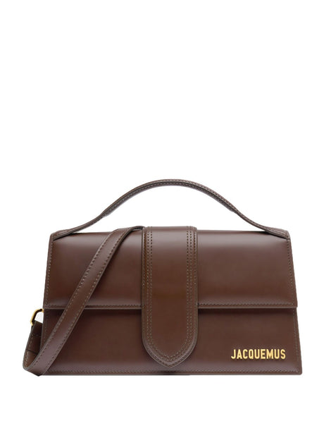 Large Calfskin Crossbody Bag - Brown