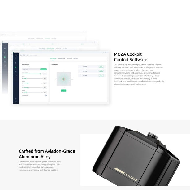 MOZA Racing AB9 Base Dual Servo 12Nm Flight Sim Force Feedback