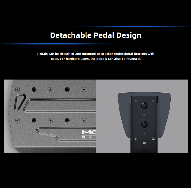 MOZA SR P 2 Pedals Load Cell Pedal Set for Sim Racing