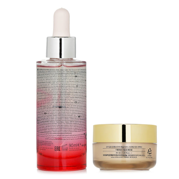 Kerastase Genesis Anti Hair-fall Fortifying Serum (weakened Hair, Prone To Falling) 90ml X Ottie Gold Prestige Resilience Lifting Eye Contour 30ml -