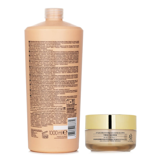 Kerastase Curl Manifesto Bain Hydratation Douceur Shampoo Gentle Creamy Shampoo - For Curly, Very Curly &amp; Coily Hair (salon Size) 1000ml X