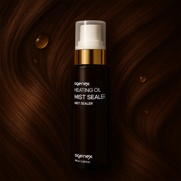 [ogenex] Heating Oil Mist Sealer 100ml/Up to 400°F Thermal Heat Protectant Spray/Camellia & Macadamia Hair Gloss Mist/Anti-Frizz & Shine (Paraben & Sulfate Free) [International Shipping]