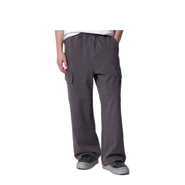 Washed Grey Cargo Jogging Pants