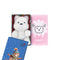 The Gang The Rangers Series The Mobz Premium Cotton Bath Linen X'mas Gift Set, 1 Piece Junior Hand Towel With 1 Piece Animal Plush